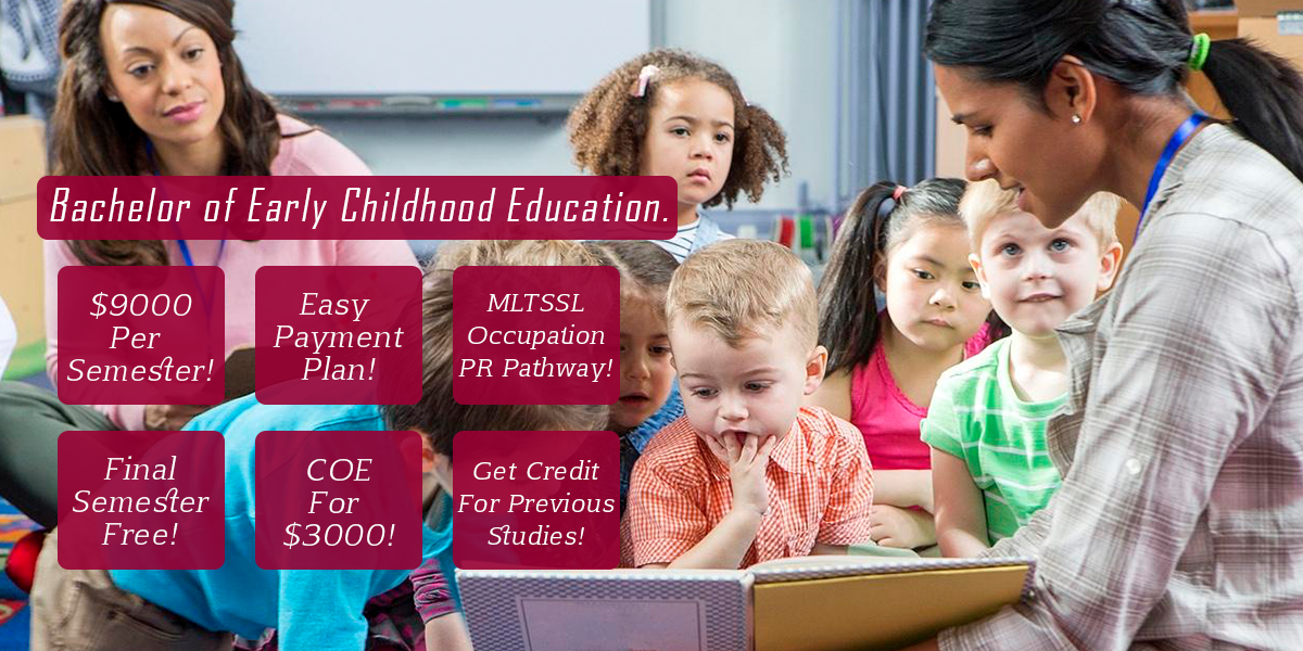 bachelor of early childhood education online qld
